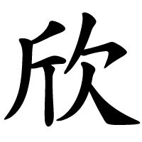 欣 meaning